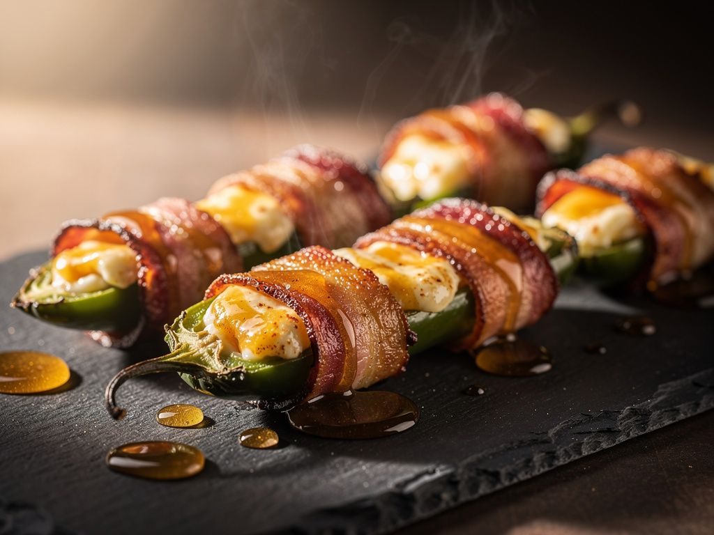 Bacon-Wrapped Smoked Jalapeno Poppers
