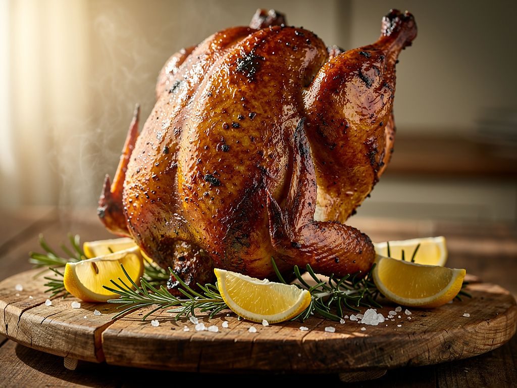 Beer Can Smoked Whole Chicken