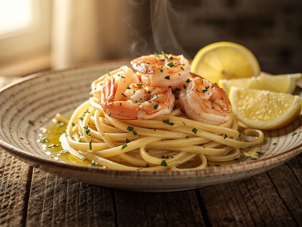 Classic Garlic Shrimp Scampi