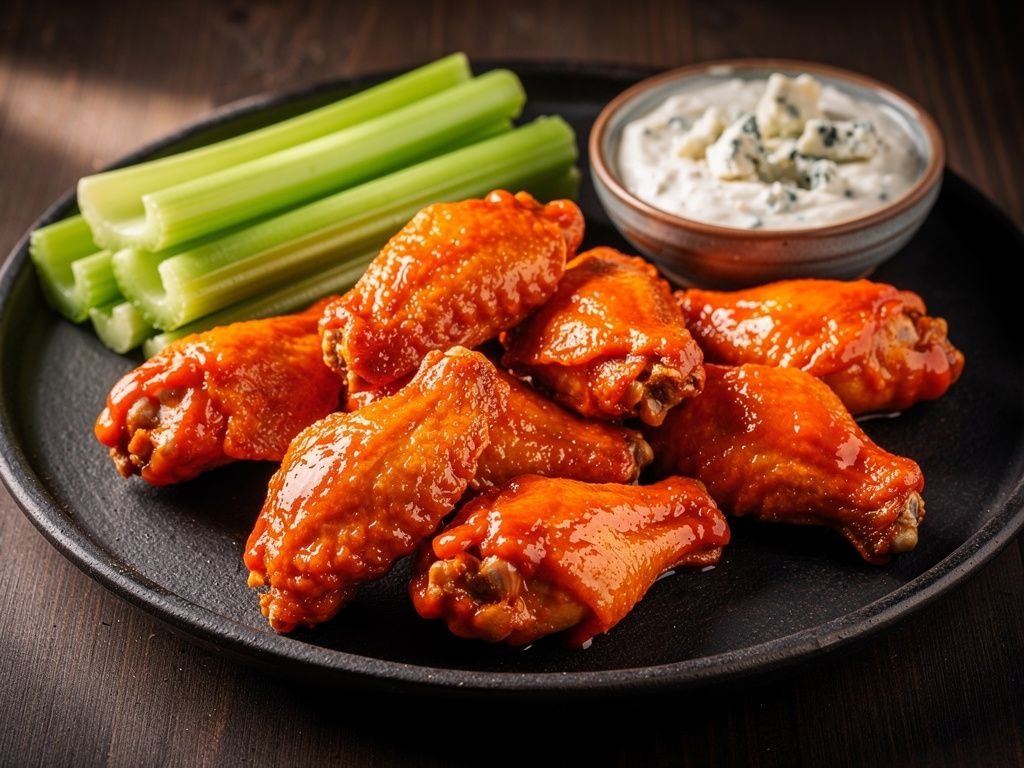 Crispy Grilled Buffalo Chicken Wings