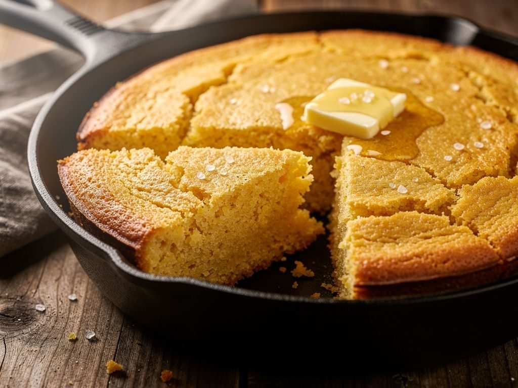 Golden Skillet Cornbread