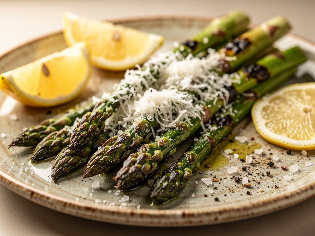 Grilled Asparagus with Lemon and Parmesan