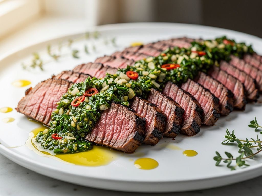 Grilled Flank Steak with Chimichurri