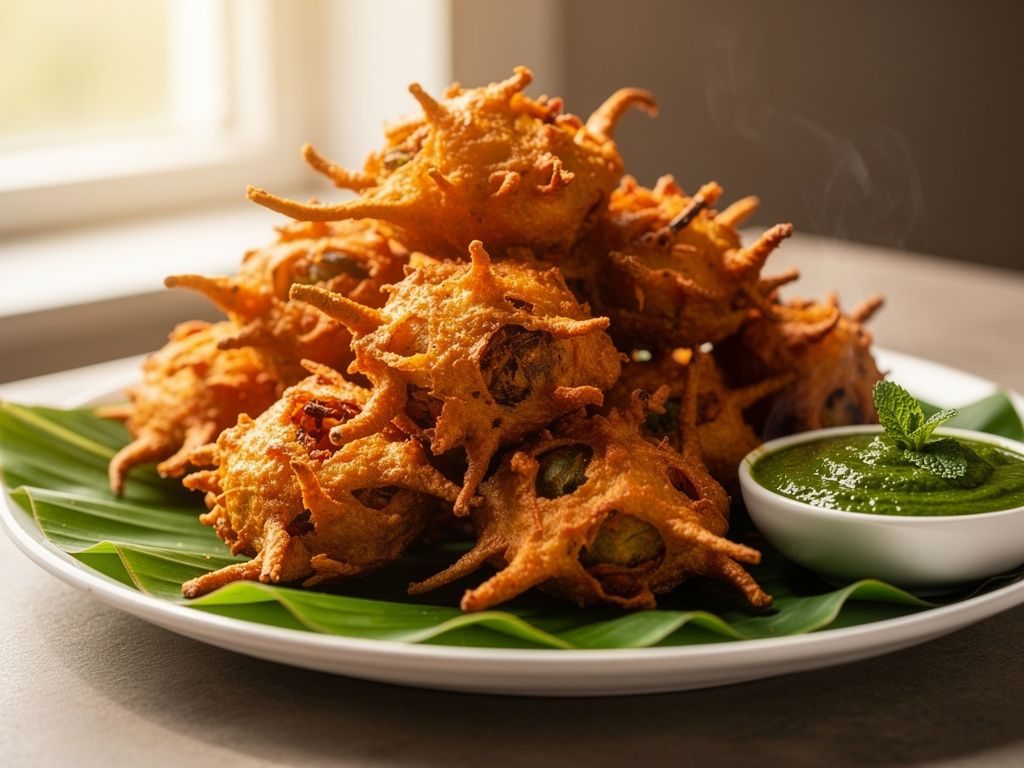 Onion Bhaji (Crispy Onion Fritters)