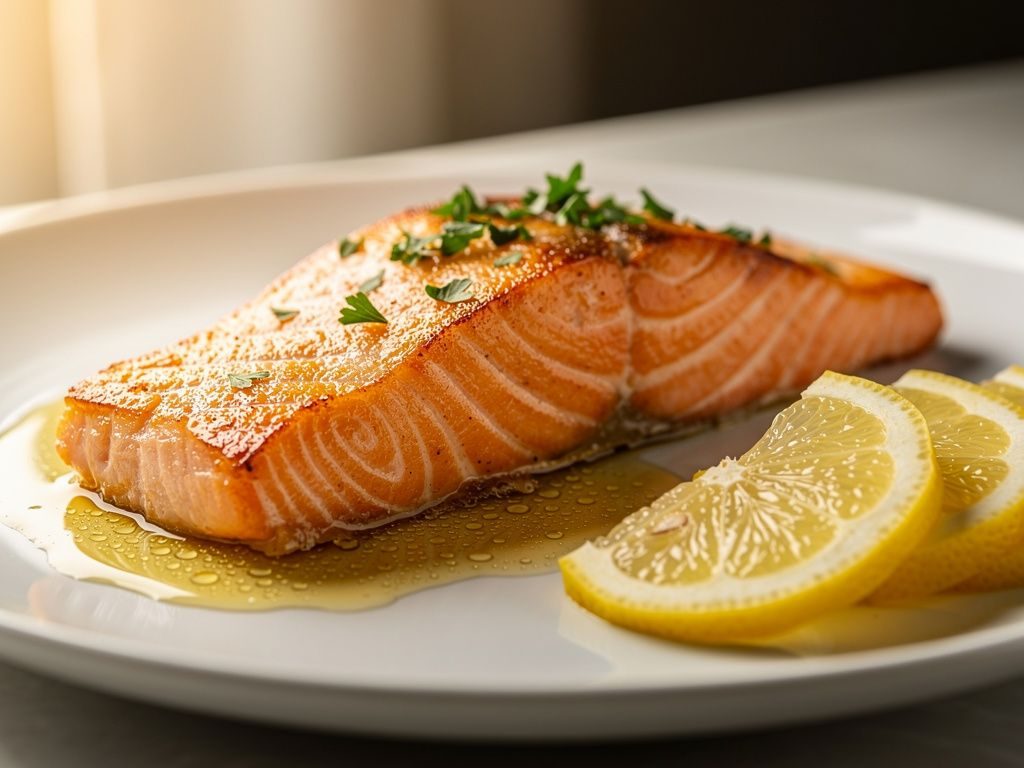 Pan-Seared Salmon with Lemon Butter