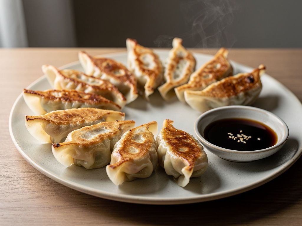 Pork Gyoza (Japanese Pan-Fried Dumplings)