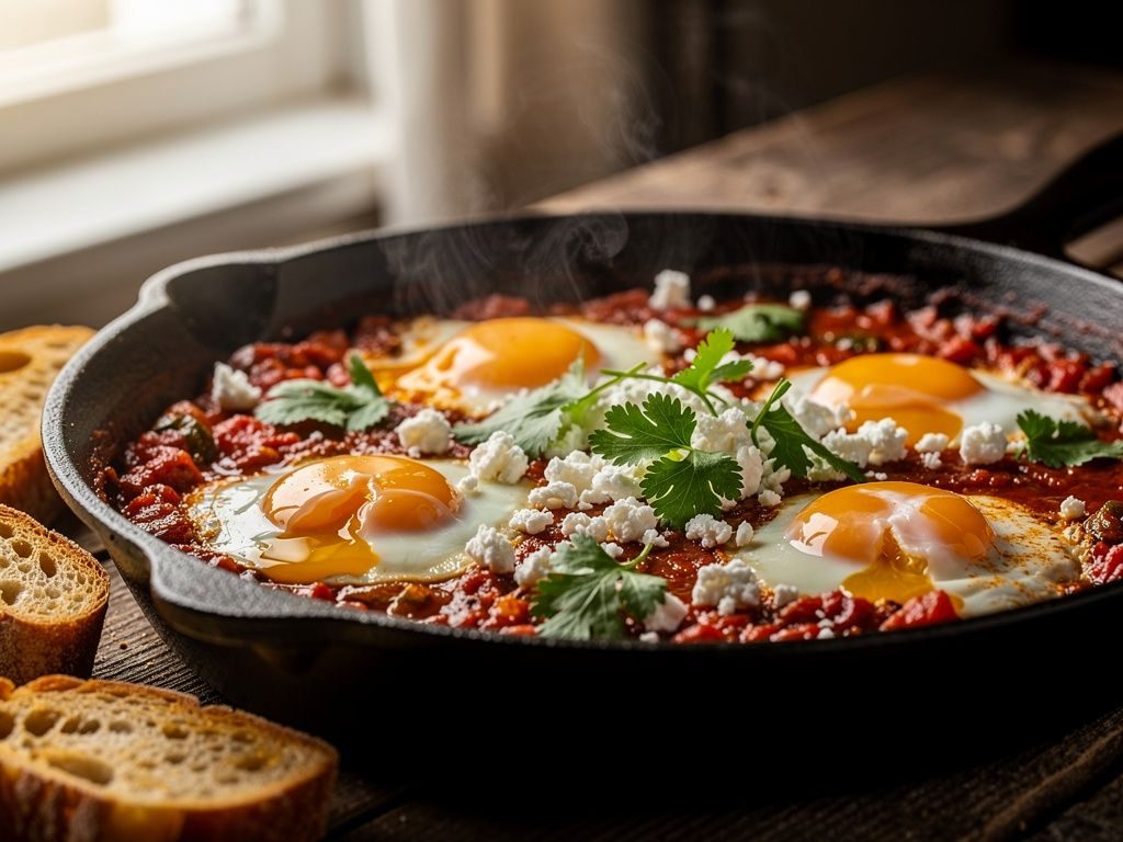 Shakshuka Eggs in Spiced Tomato Sauce