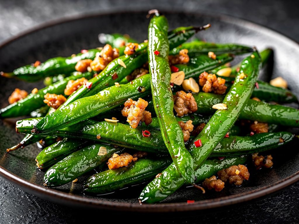 Sichuan Dry-Fried Green Beans