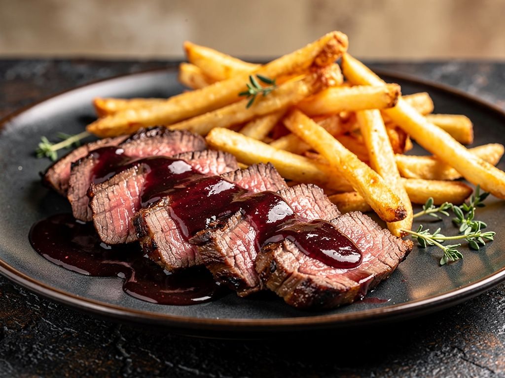 Steak Frites with Pan Sauce