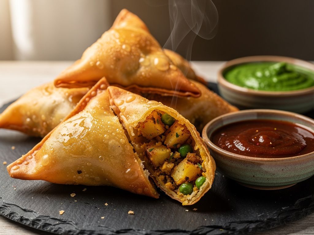 Vegetable Samosa (Crispy Potato Pastries)
